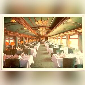 BLOOMINGDALE'S, NYC THEME RESTAURANT, LE TRAIN BLEU Vintage Postcard